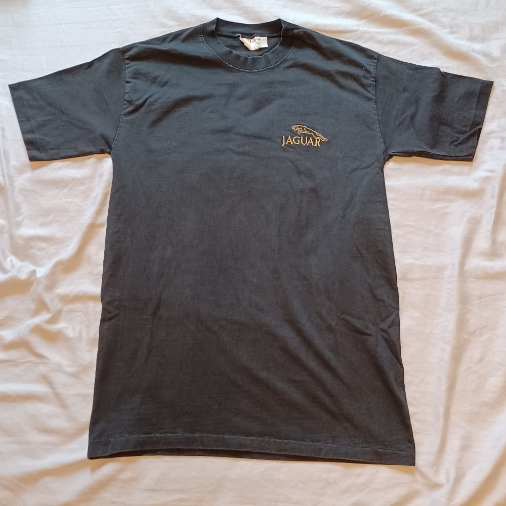 Vintage 1980s Unique Ind. Jaguar Cars Black Single Stitch T-Shirt Youth Size XL